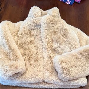 Apparis Luxurious Cream Faux Fur Jacket